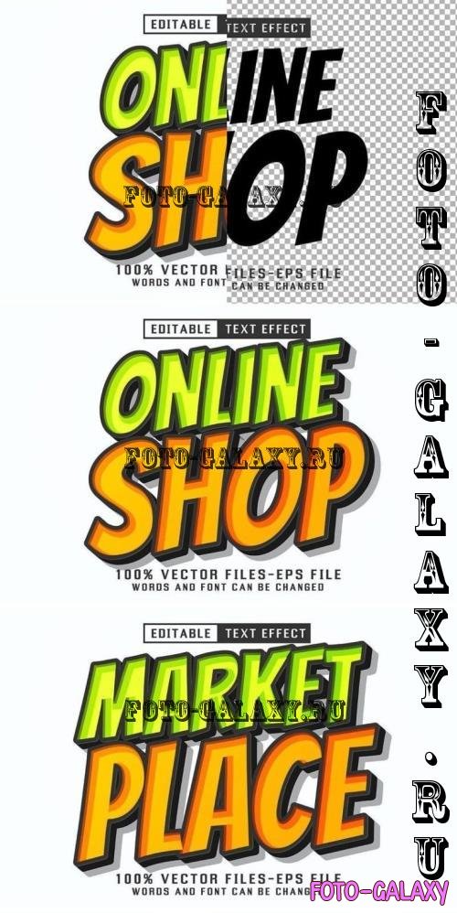 Online Shop 3d Text - Editable Text Effect - 6YB5THM