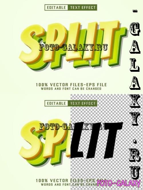 Split 3d Text - Editable Text Effect - JJLMX5C