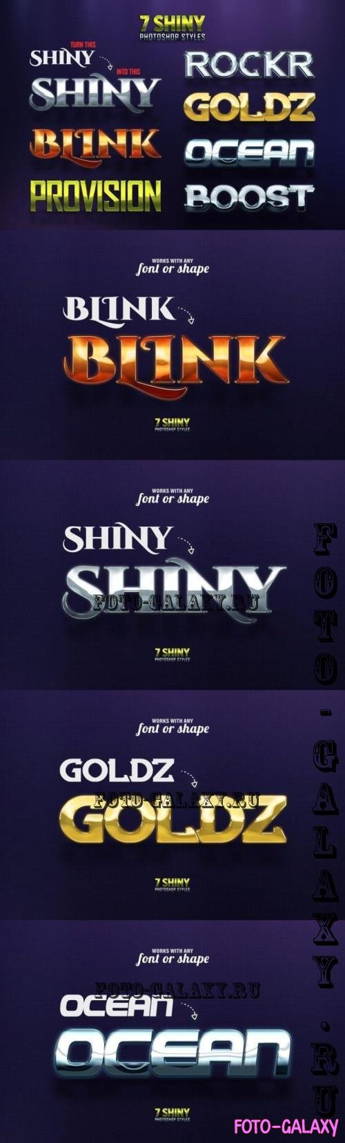 7 Shiny Photoshop Styles - 4HG58CK