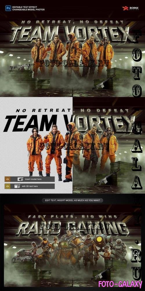 Esports Gaming Squad Cinematic Photoshop Template - PB5KHKP