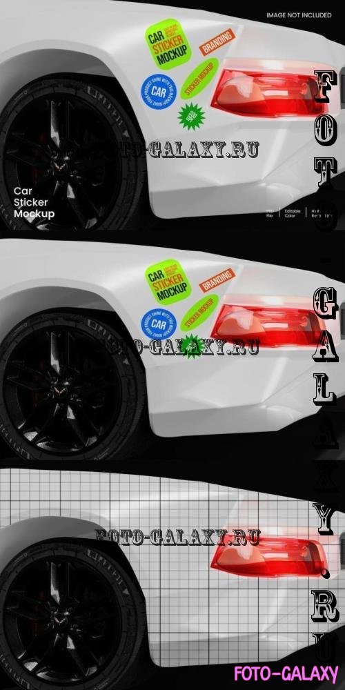 Car Sticker Mockup - ASXLEM6