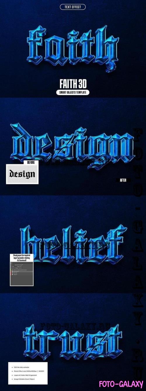 Faith 3D Text Effect - 291126733 - WFKZWAR