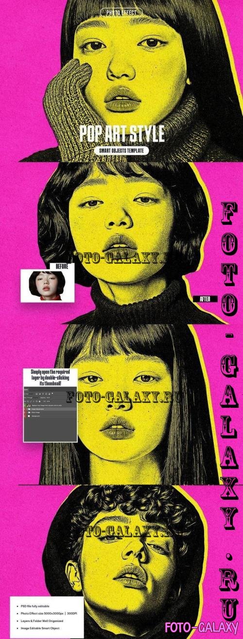 Pop Art Style Photo Effect - 291092502 - NRWUCHJ