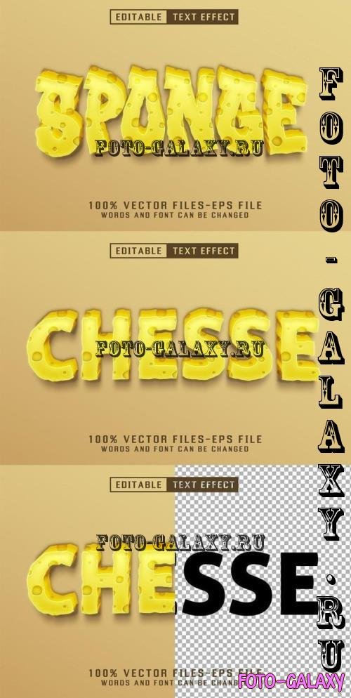 Cheese 3d Text - Editable Text Effect - 8KHTAS4