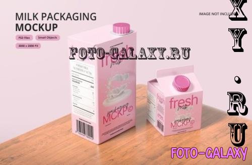 Milk Packaging Mockup - 8BBGP3Y