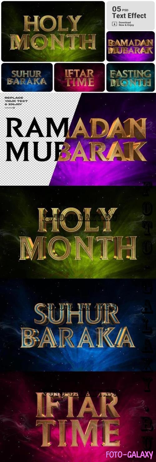 Ramadan Islamic Text Effect Set - BCVA8VE