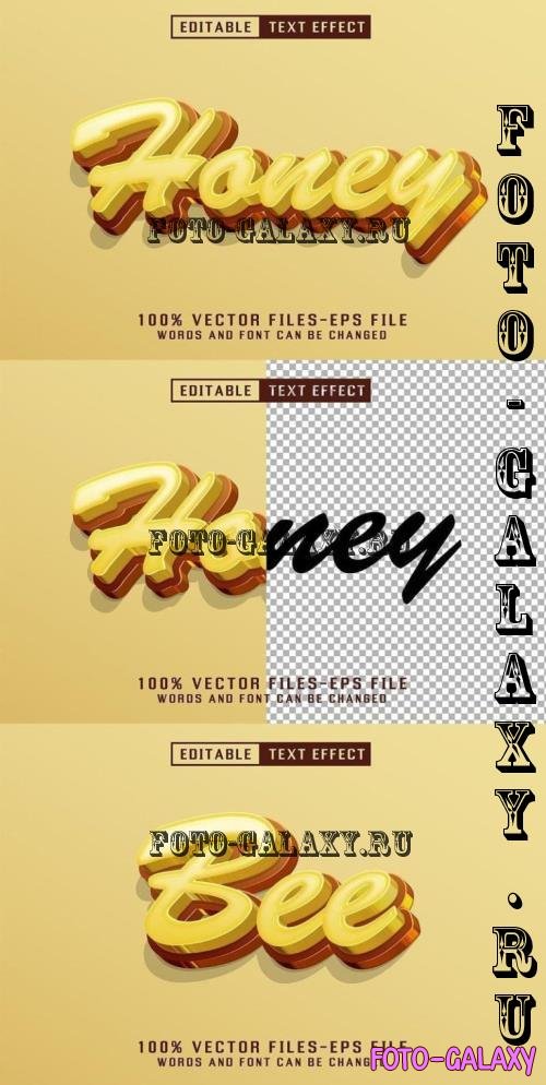 Honey 3d Text - Editable Text Effect - H7QBJ4F