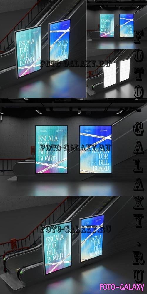 Escalator Billboard Mockup - 56PPR3G