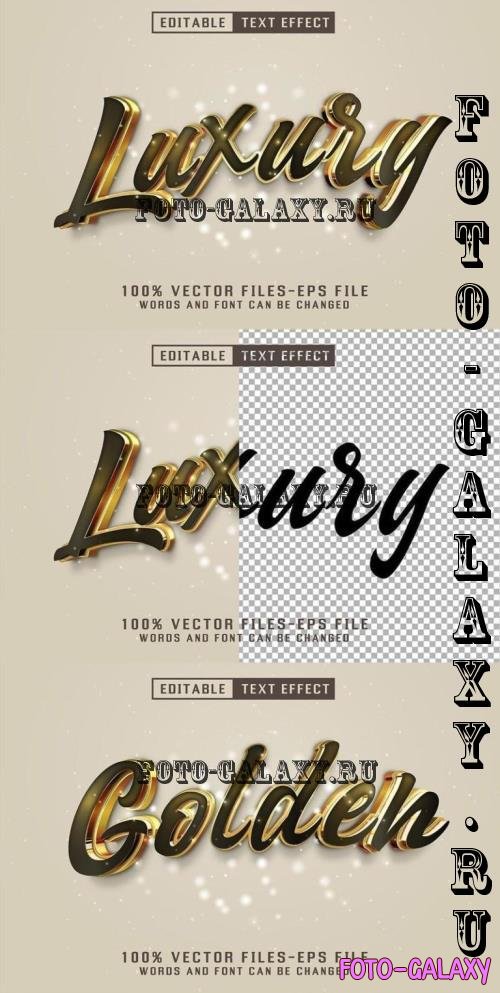 Luxury Golden Text - Editable Text Effect - Z9JX5BC