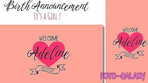 Birth Announcement 3241844 - After Effects Templates