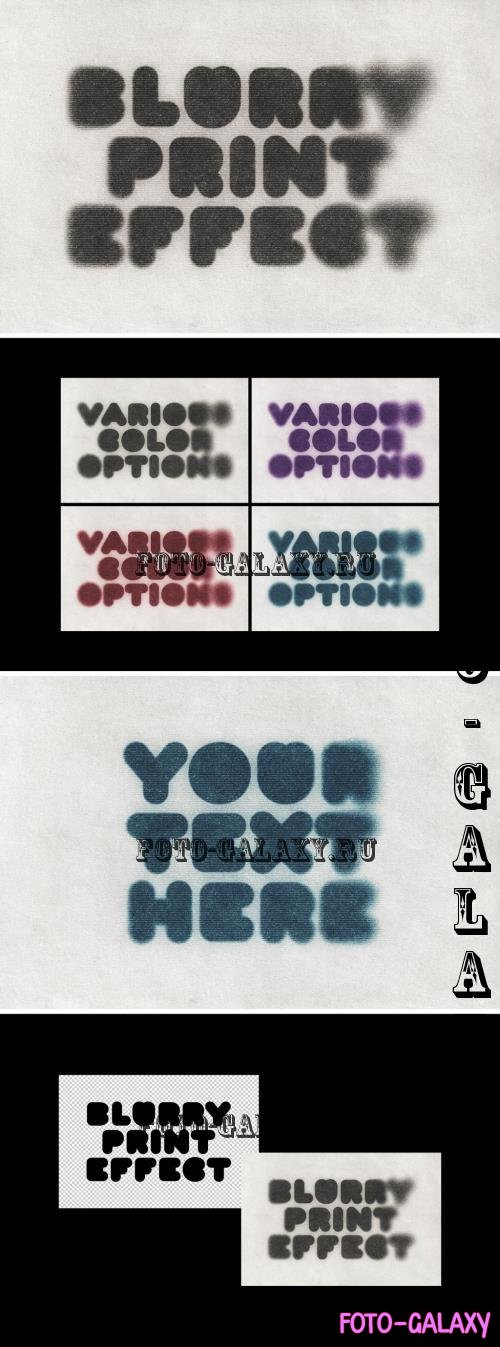 Blurry Print Text Effect - 290873875 - ZC4XLHV