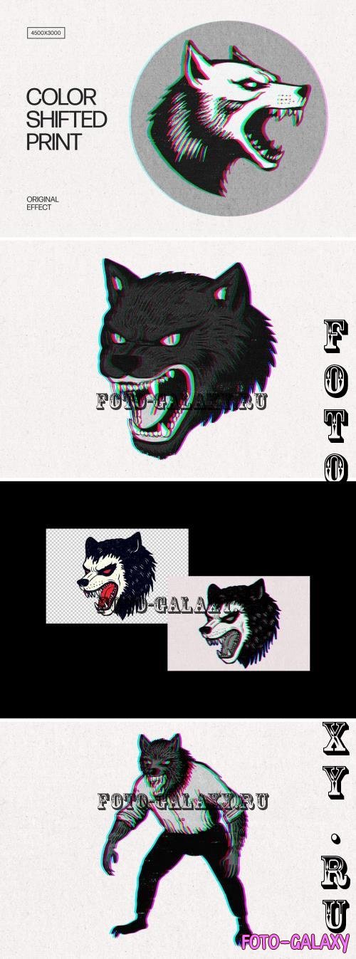 Color Shifted Print Effect - 290935603 - ZKJQ9HX