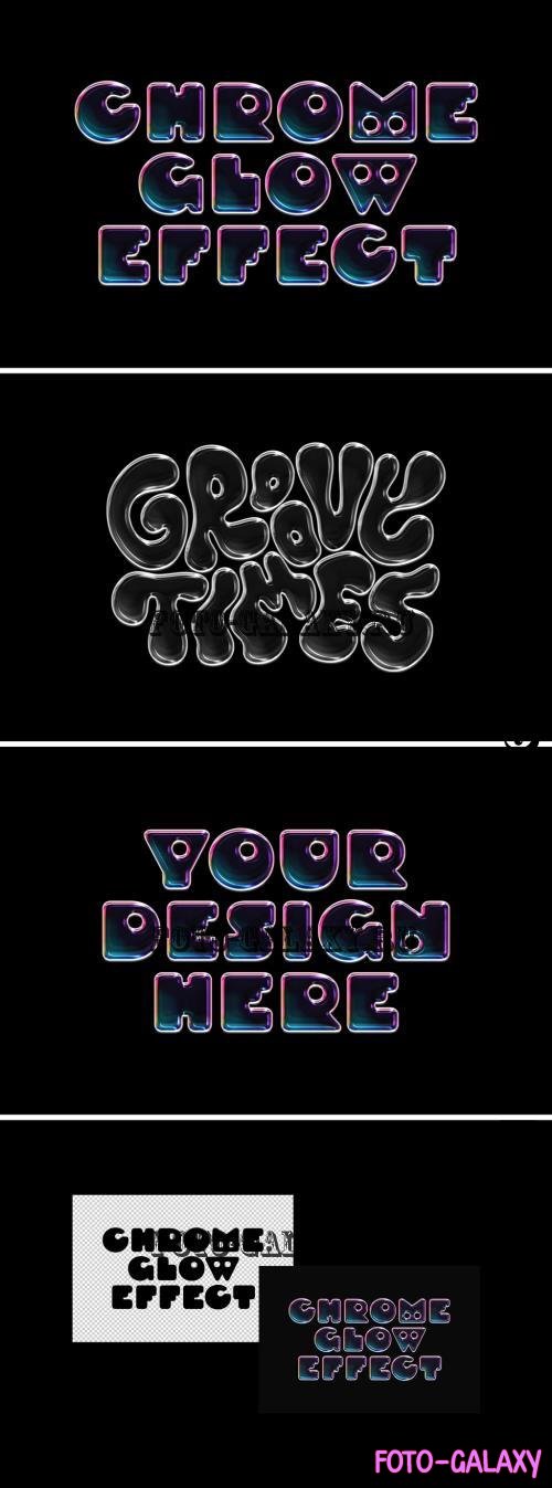 Glowing Chrome Text & Logo Effect - 290975792 - NGCJLQP