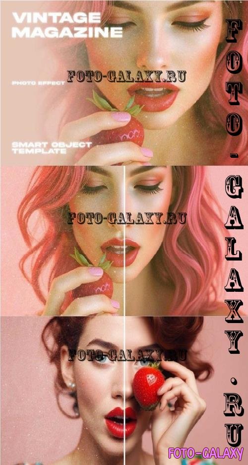 Vintage Magazine Photo Effect - MBHHVQM