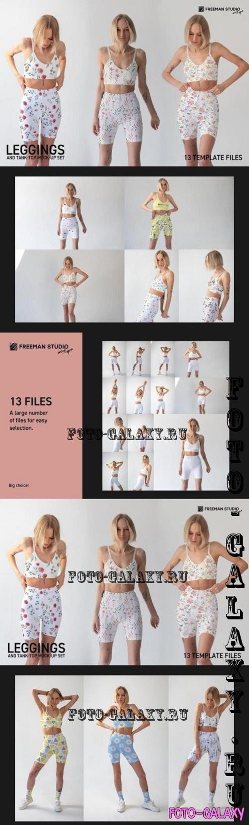 Leggings and Tank-Top Mock-Up Set - 219759079 - LSV79M6
