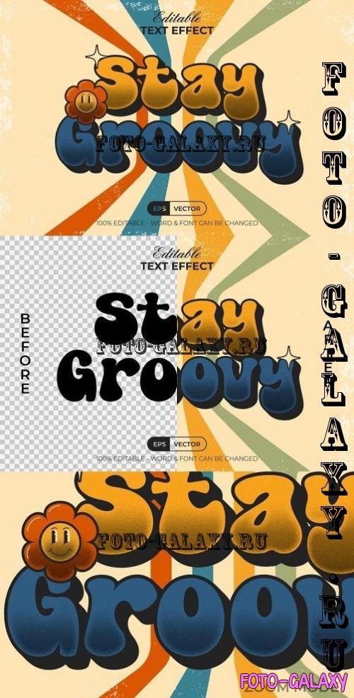 Stay Groovy Text Effect - 291114716 - MGBE25Y