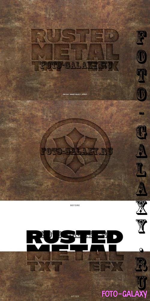 Rusted Metal Text and Logo Effect - BEFJLUZ