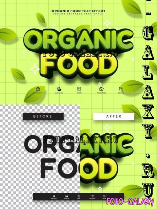 Organic Food Editable Text Effect - ZRQRHBK