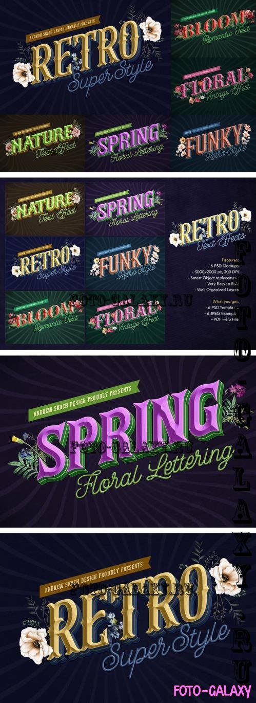 Retro Lettering Text Effect - 3QHHF6X