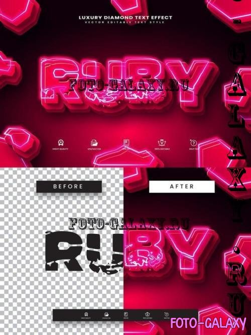 Pink Ruby Editable Text Effect - 279913004 - 9BMZKYF