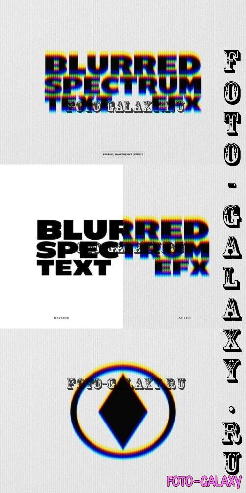 Blurred Spectrum Text and Logo Effect - GTQEZEF