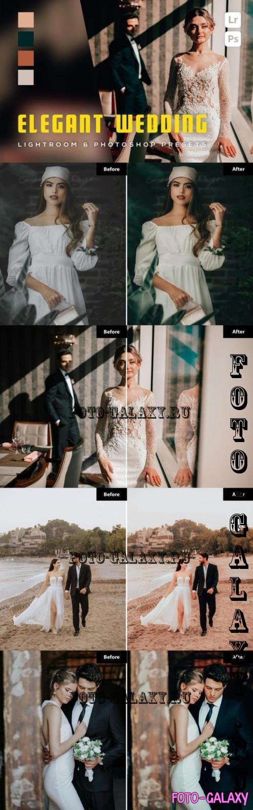 6 Elegant Wedding Lightroom and Photoshop Presets - LFMNYA6