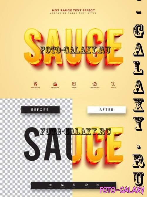 Hot Sauce Editable Text Effect - 4JHUDVL