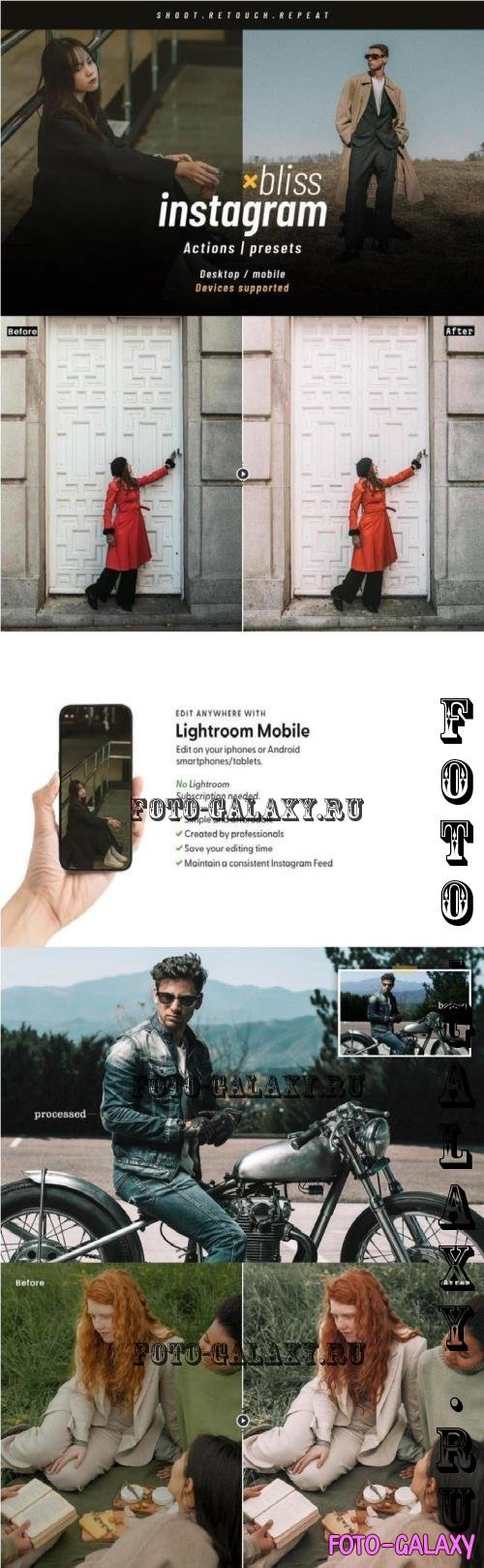 Instagram Bliss - Actions and presets - XTE73Z5