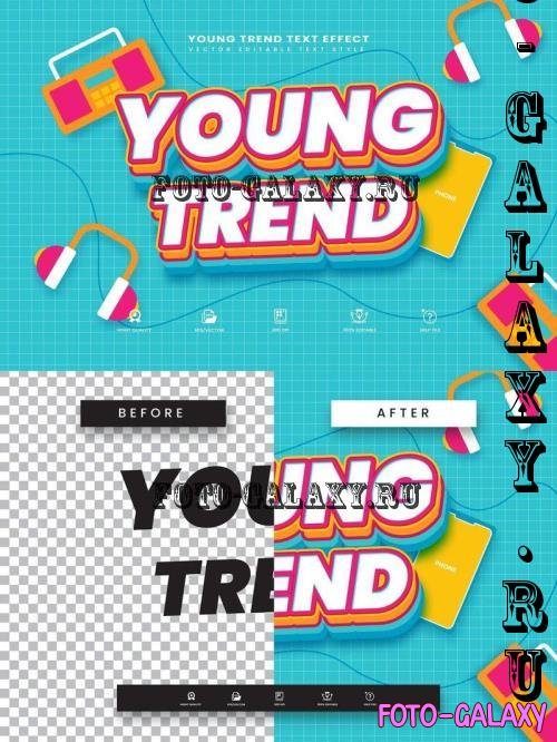 Young Trend Editable Text Effect - 280254856 - BHE75NC