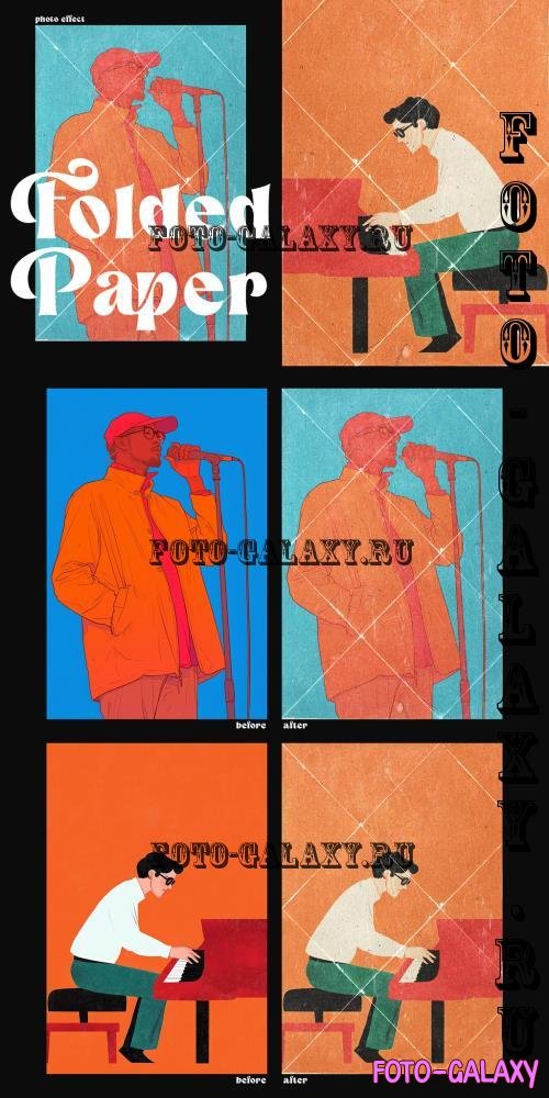 Retro Poster Folded Paper Effect - 291176599 - W2E6QPE