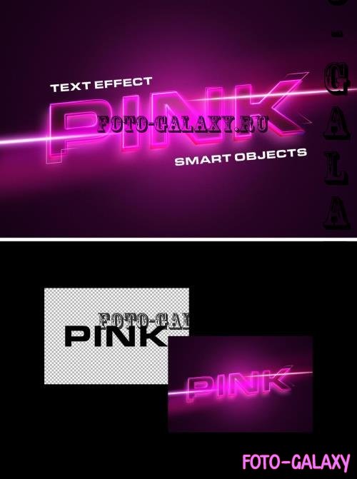 Pink Neon Light Text Effect - 291185363 - MU4EHRS