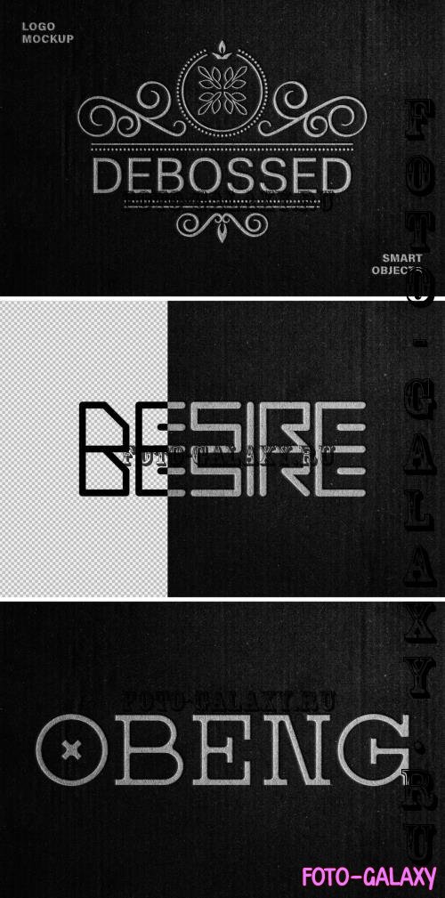 Debossed Text & Logo Mockup - 291191246 - 3XYPSUR