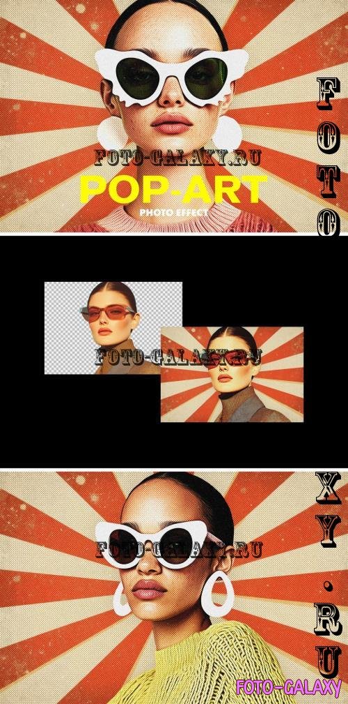 Retro Pop-Art Style Photo Effect - 291191828