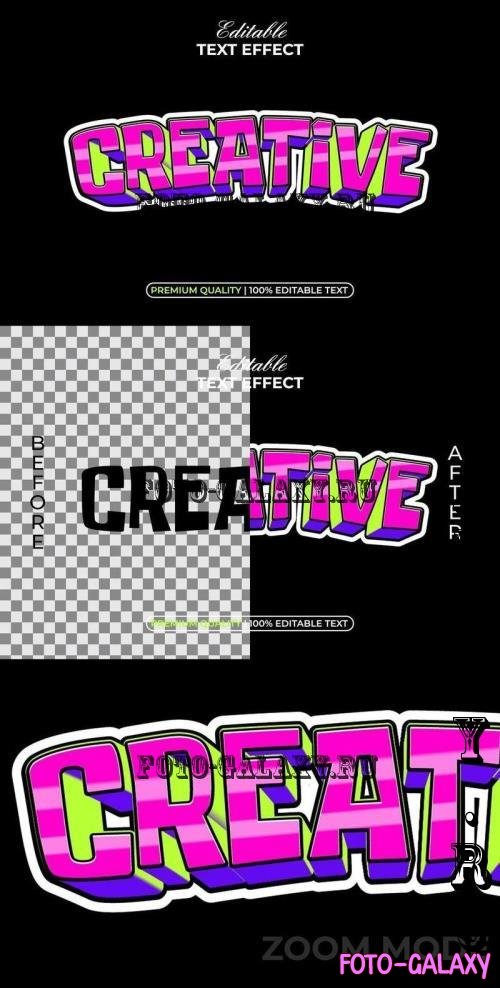 Creative Text Effect Sticker - 291212850 - T8WX3F4