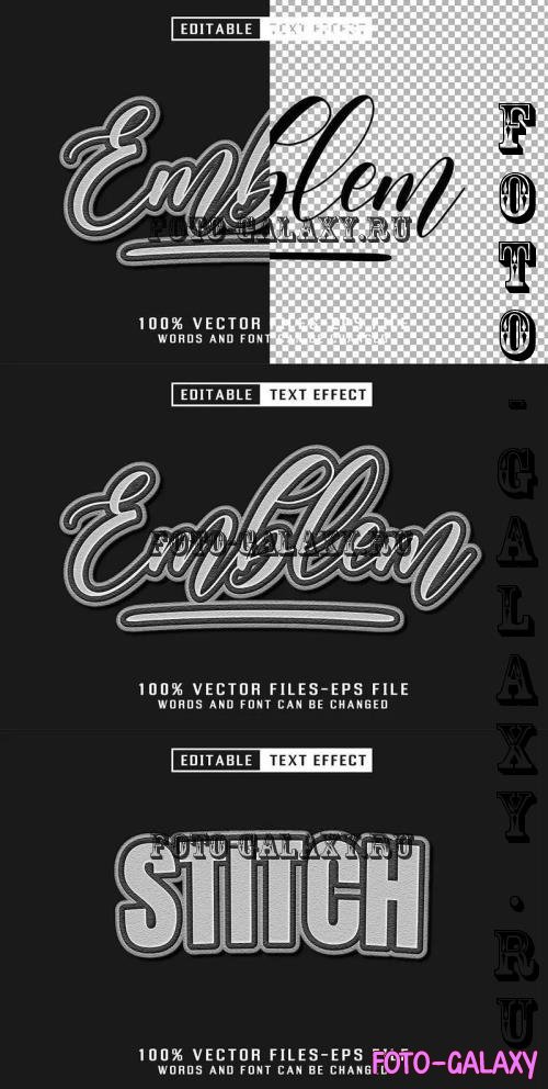 Emblem 3d Text - Editable Text Effect - CNJ7TLA