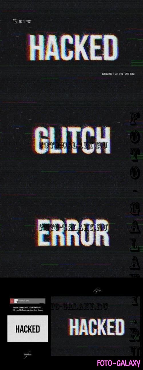 Glitch Hacked Text Effect - 4VVWKH5