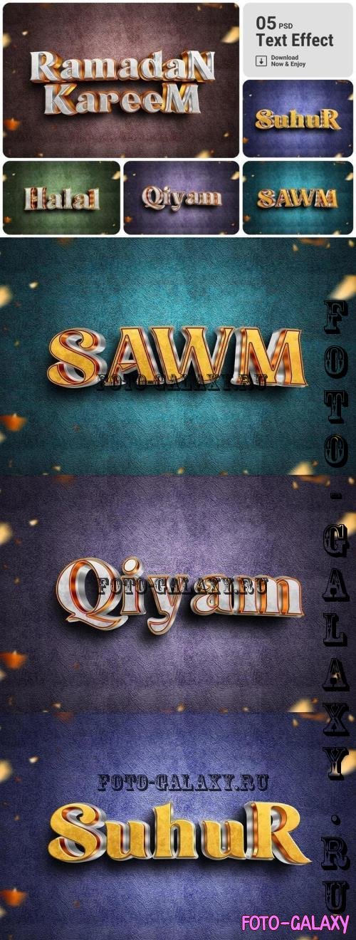 Ramadan Islamic Text Effect Set - 6JRMV8S