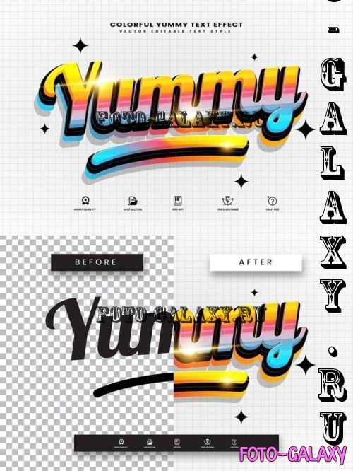 Colorful Yummy Editable Text Effect - 280183012 - 7DV6FZH