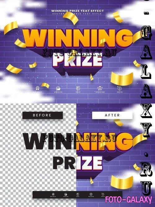 Winning Prize Editable Text Effect - 280355004 - AVHG6MU