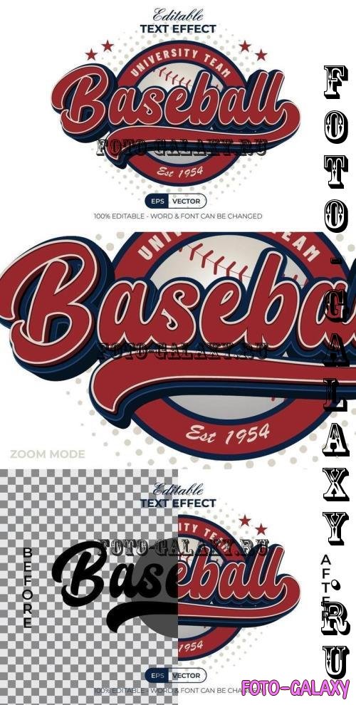 Baseball Text Effect 3D Style - 291212131 - H6WQK88