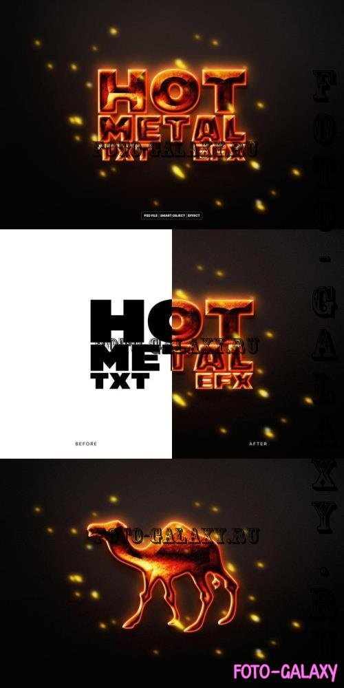 Hot Metal Text & Logo Effect - N9XUT2H