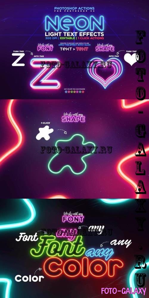 Neon Light Text Effect - 7WMKX9S