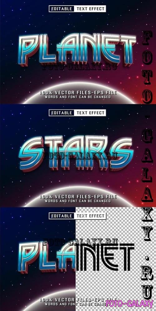 Planet Metalic Text - Editable Text Effect - 6HGVGSB