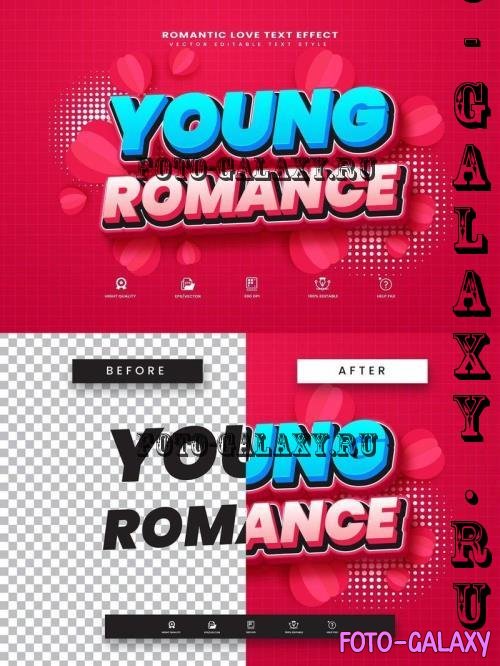 Young Romance Vector Text Effect - 280355011 - PNSZGQN