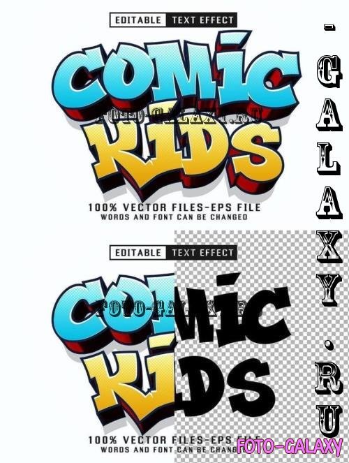 Comic Kids 3d Text - Editable Text Effect - SR4ZK98