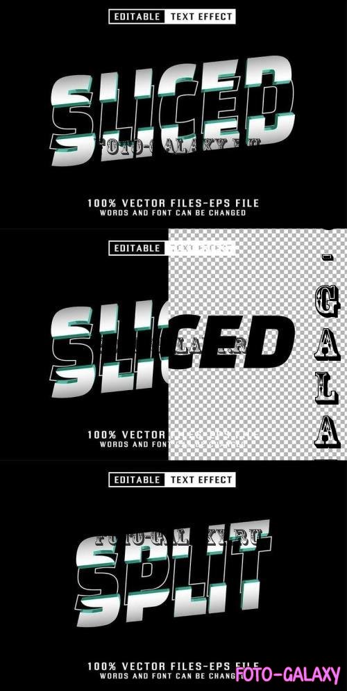 Sliced 3d Text - Editable Text Effect - LK9WGWT