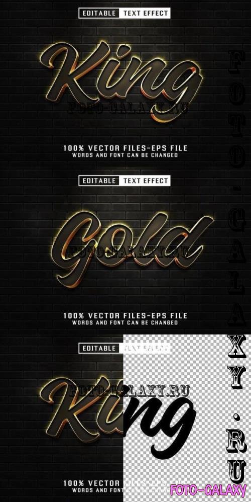 King Golden Text - Editable Text Effect - DUJX44K