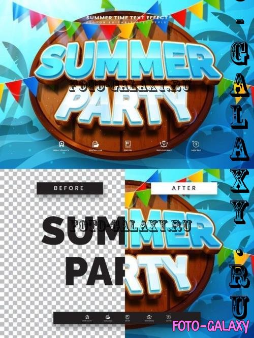 Summer Party Editable Text Effect - 279974630 - AYT5EW2