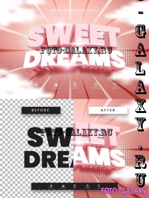 Sweet Dream Editable Text Effect - 280354231 - X3H6W2J