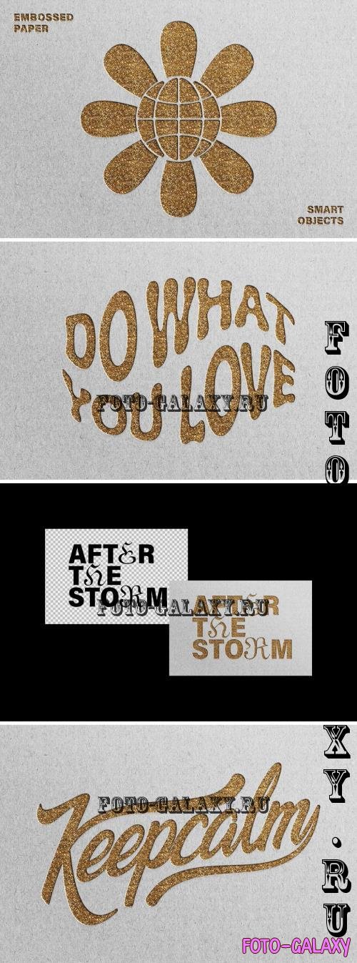Gold Embossed Text & Logo Effect - 291185892 - WREAJGU